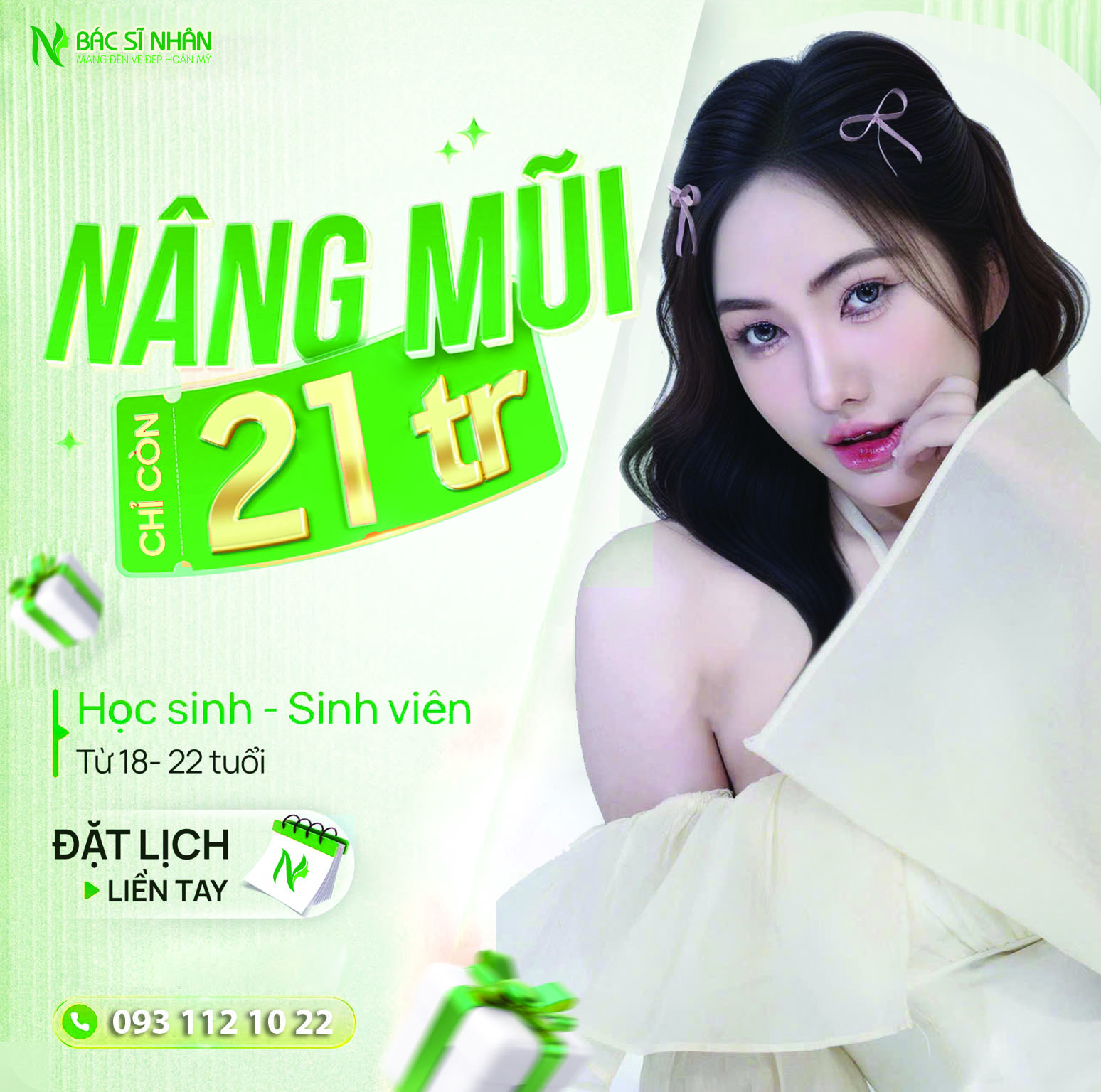 Nâng mũi chỉ còn 21 triệu dành cho sinh viên